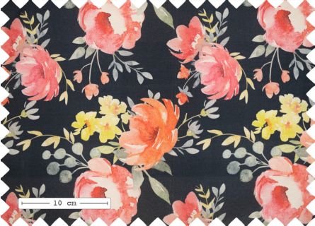 Leichtplanenstoffe Stoff mit Blumenprint